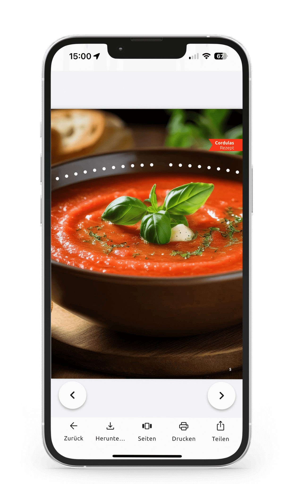 Das Sommerrezept 'Gazpacho' ist in der kostenlosen Nordkurier App geöffnet. Jetzt alle Sommerrezepte entdecken!