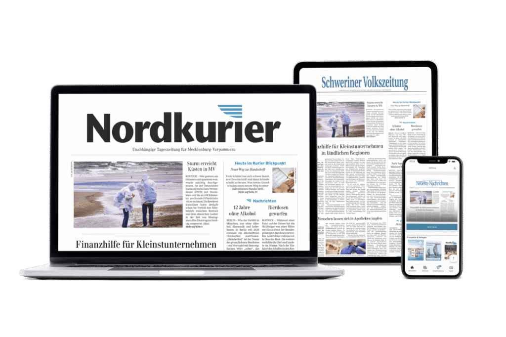 Digitale Ausgabe des Nordkurier und der SVZ im Web und der Nordkurier App lesen.